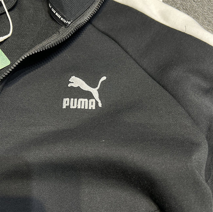 - 全新特價 - PUMA ICONIC T7 TAPING TRACK JACKET ROSÉ 同款立領運動夾克(L)