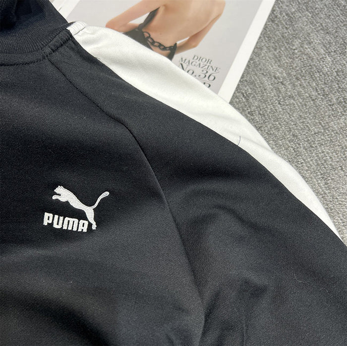 - 全新特價 - PUMA ICONIC T7 TAPING TRACK JACKET ROSÉ 同款立領運動夾克(L)