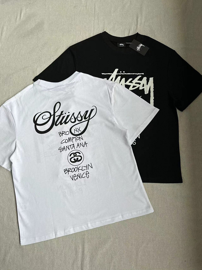 - 全新特價 - STUSSY WHITE WORLD TOUR T-SHIRT 世界巡遊短袖T恤 (白色XL)