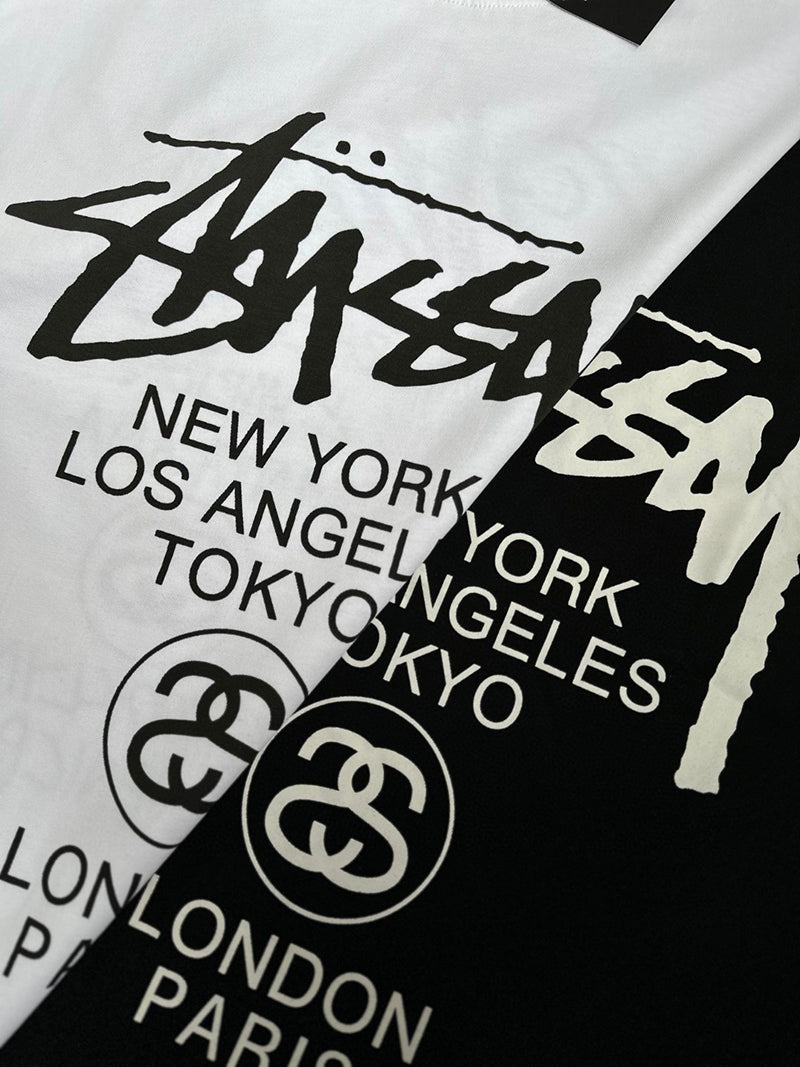 - 全新特價 - STUSSY WHITE WORLD TOUR T-SHIRT 世界巡遊短袖T恤 (白色XL)