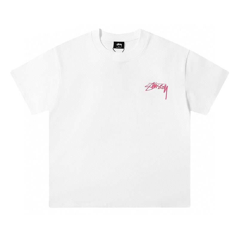 STUSSY 撞色LOGO8號球短袖T恤