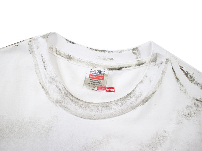 - 全新特價 - Supreme x MM6 Box Logo Tee 白色印花短袖 (L碼)
