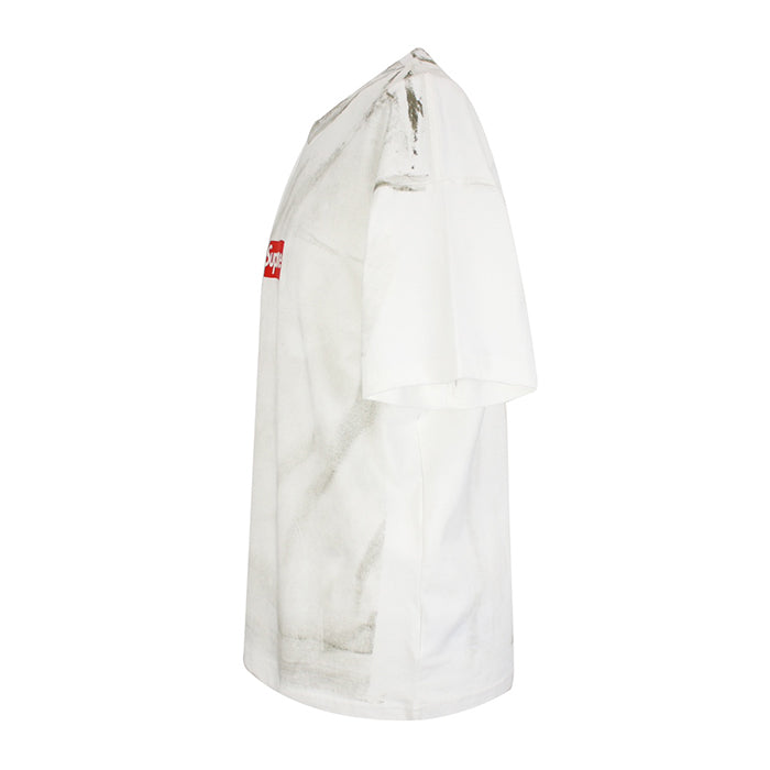 - 全新特價 - Supreme x MM6 Box Logo Tee 白色印花短袖 (L碼)