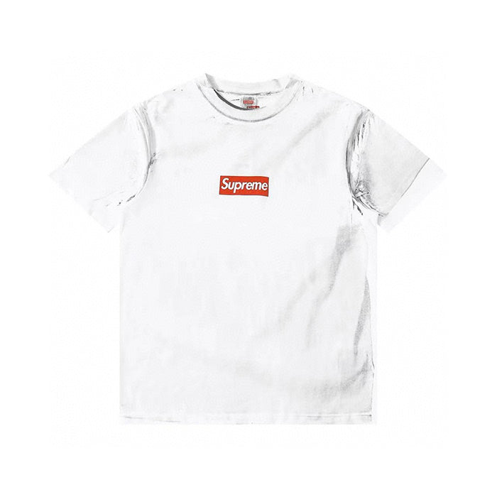 - 全新特價 - Supreme x MM6 Box Logo Tee 白色印花短袖 (L碼)