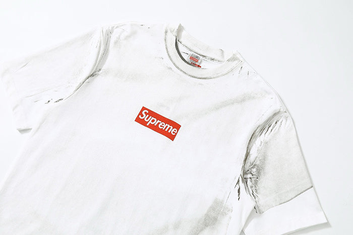 - 全新特價 - Supreme x MM6 Box Logo Tee 白色印花短袖 (L碼)
