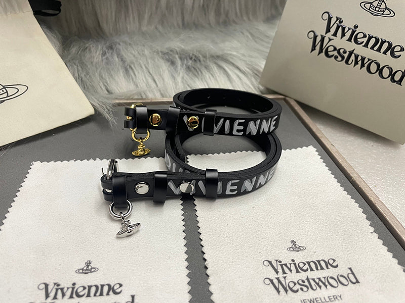 Vivienne Westwood Choker 土星球墜飾皮革項圈