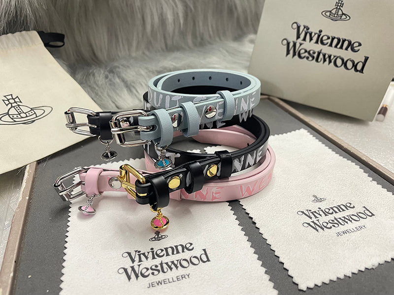 Vivienne Westwood Choker 土星球墜飾皮革項圈