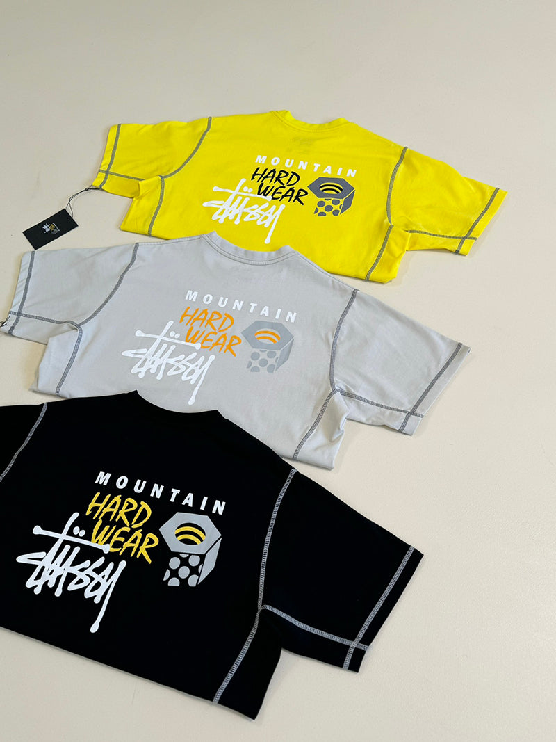 STÜSSY & MOUNTAIN HARDWEAR TEE 聯名撞色縫線短袖T恤