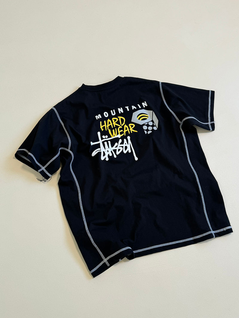 STÜSSY & MOUNTAIN HARDWEAR TEE 聯名撞色縫線短袖T恤
