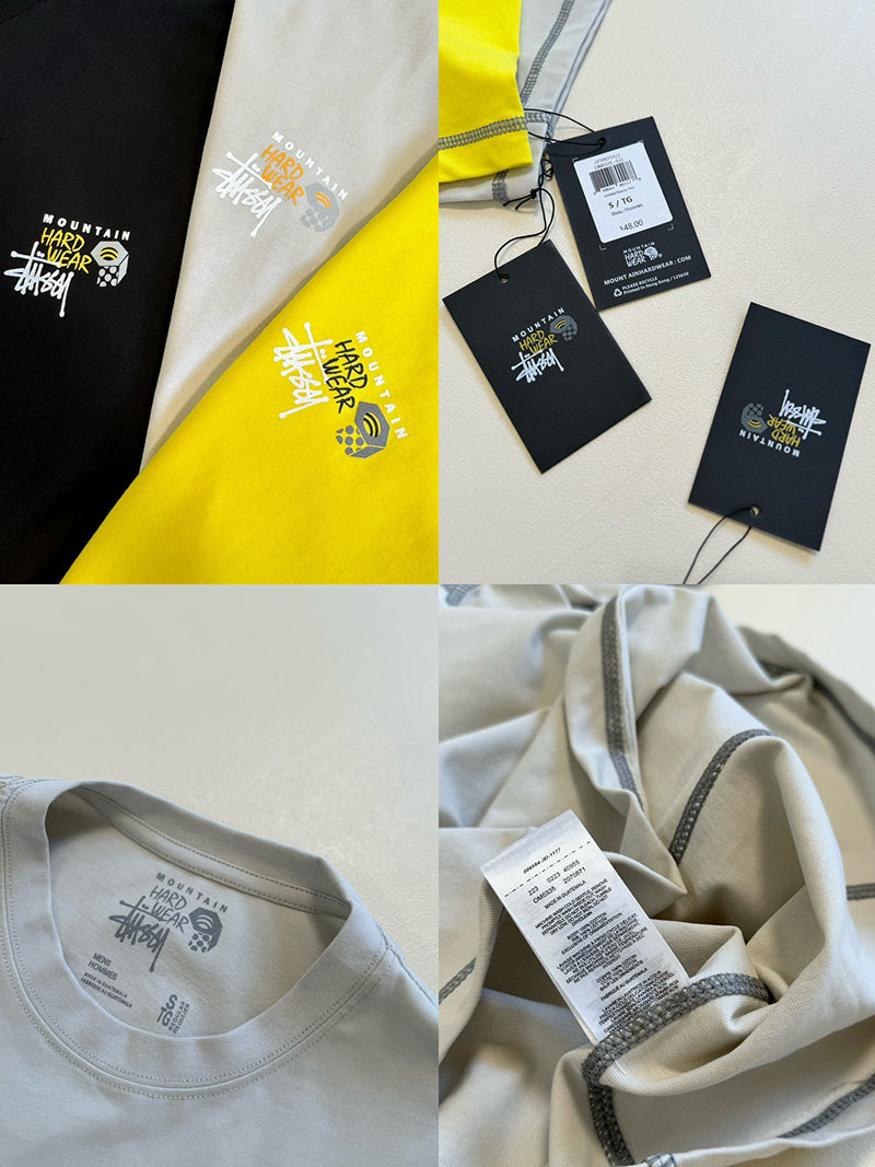 STÜSSY & MOUNTAIN HARDWEAR TEE 聯名撞色縫線短袖T恤