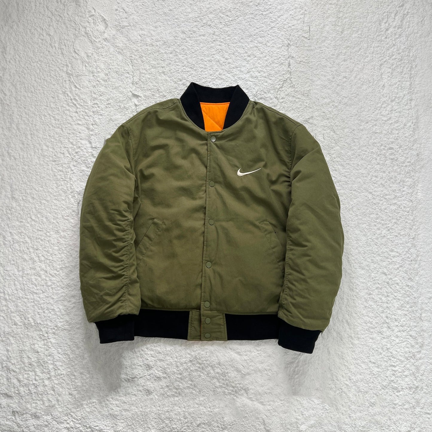 STUSSY x NIKE 聯名雙面穿衍縫鋪棉夾克
