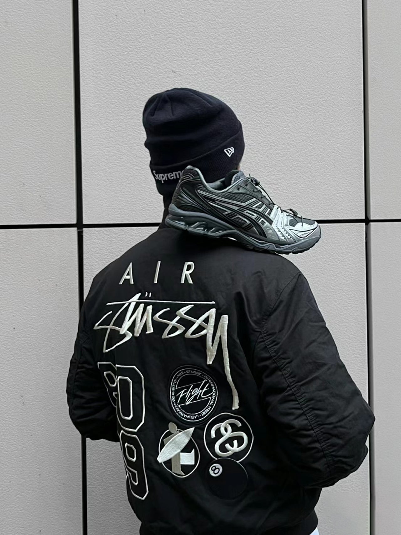 STUSSY x NIKE 聯名雙面穿衍縫鋪棉夾克