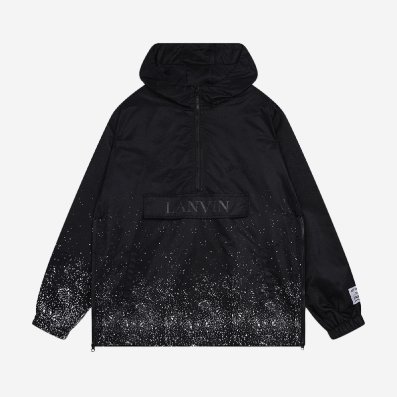 LANVIN x GALLERY DEPT 半拉鍊連帽風衣夾克 - VANASH