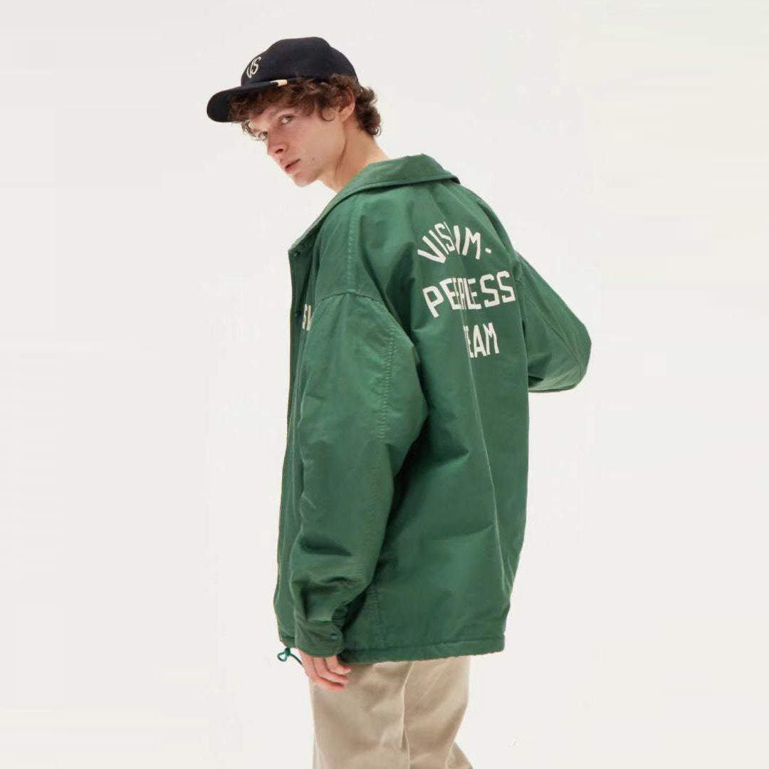 VISVIM 羊羔絨翻領教練夾克