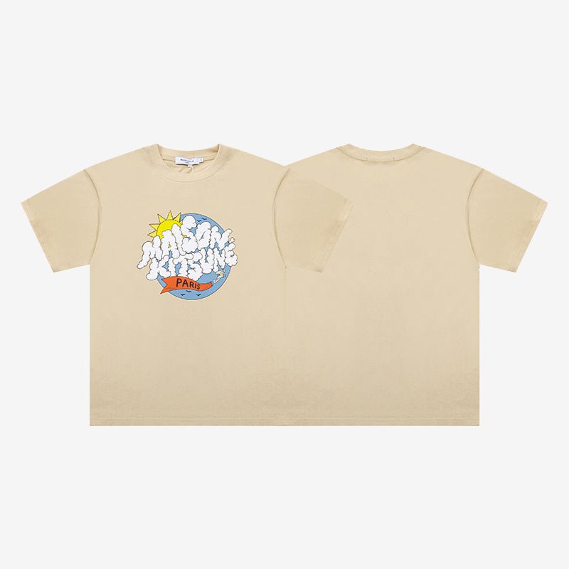 MAISON KITSUNÉ 雲朵印花短袖T恤 - VANASH