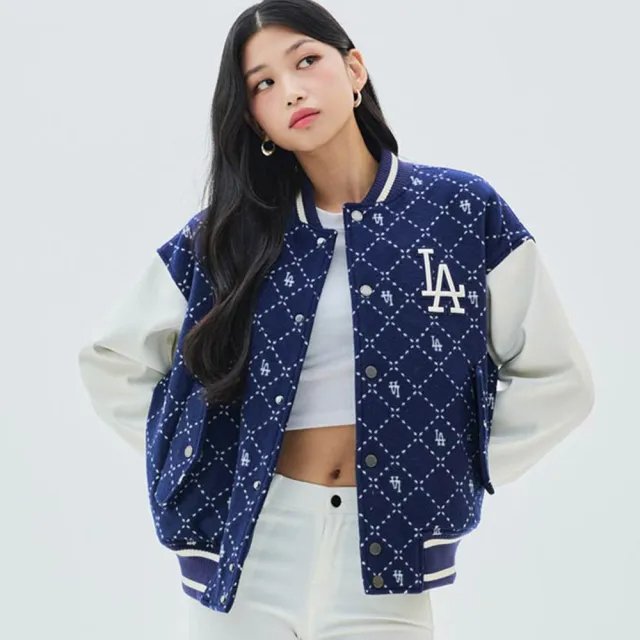 MLB 韓版洋基隊鑽石老花滿印棒球外套 - VANASH