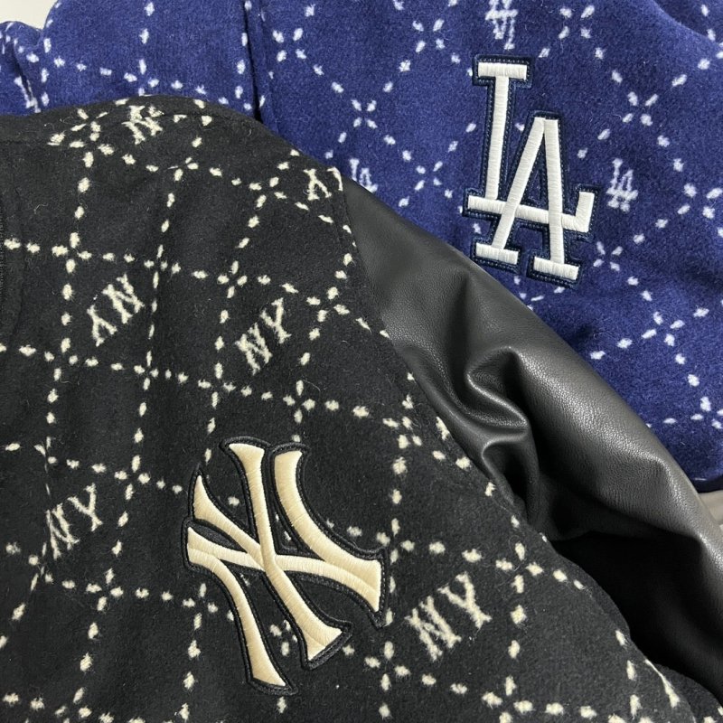 MLB 韓版洋基隊鑽石老花滿印棒球外套 - VANASH