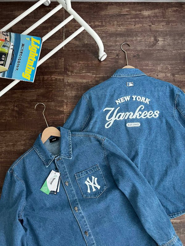 MLB NEW YORK YANKEES 紐約洋基牛仔襯衫 - VANASH