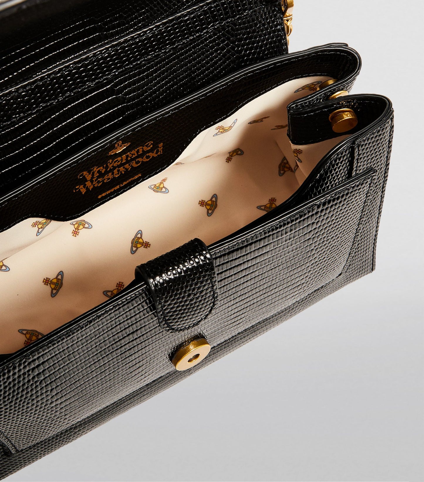 Vivienne Westwood 皮革壓紋腋下包