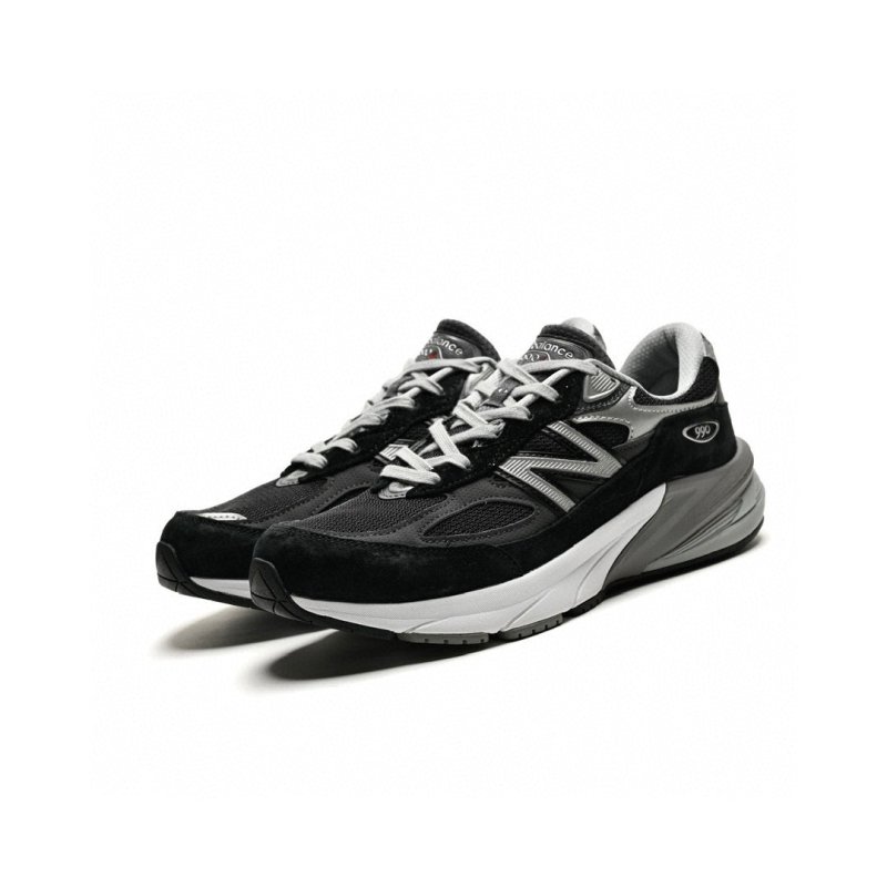 New Balance Black 990 V6 Core 復古運動鞋 - 黑灰 - VANASH