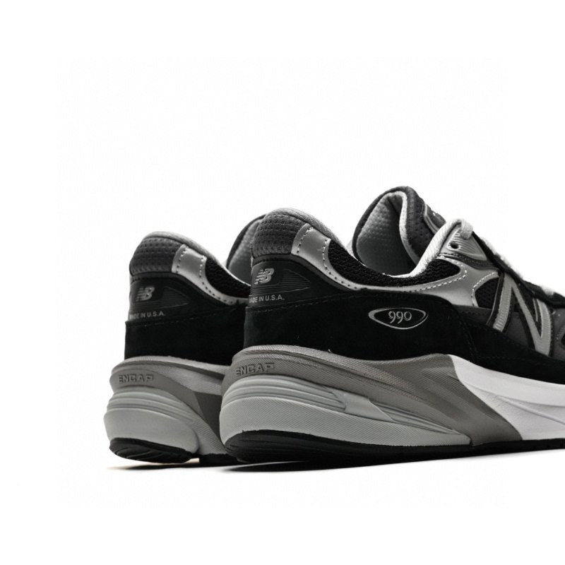 New Balance Black 990 V6 Core 復古運動鞋 - 黑灰 - VANASH