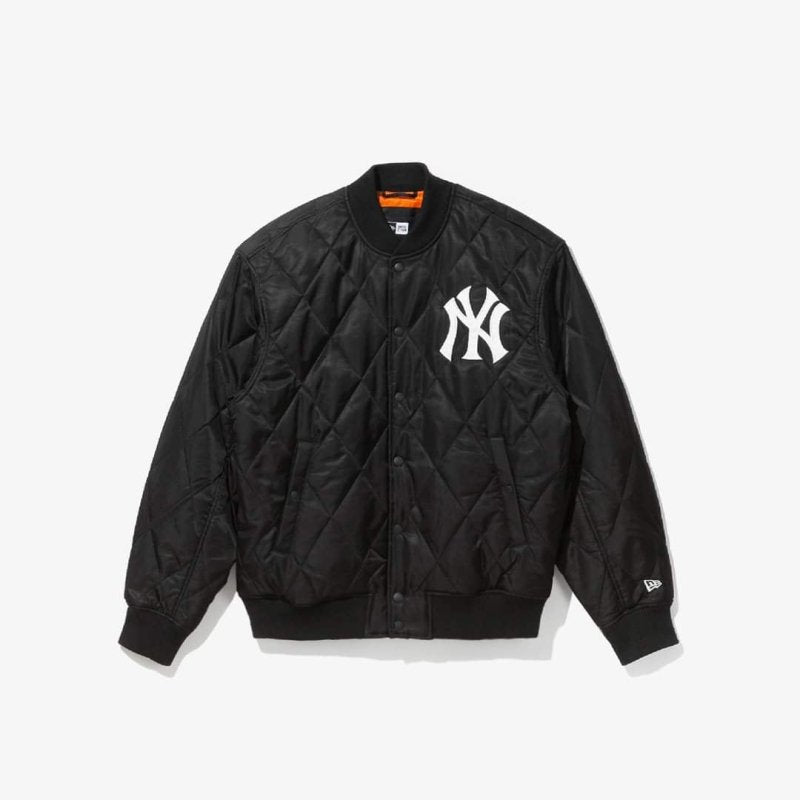 NEW ERA 美國大聯盟 後背刺繡絎縫鋪棉飛行外套 - VANASH
