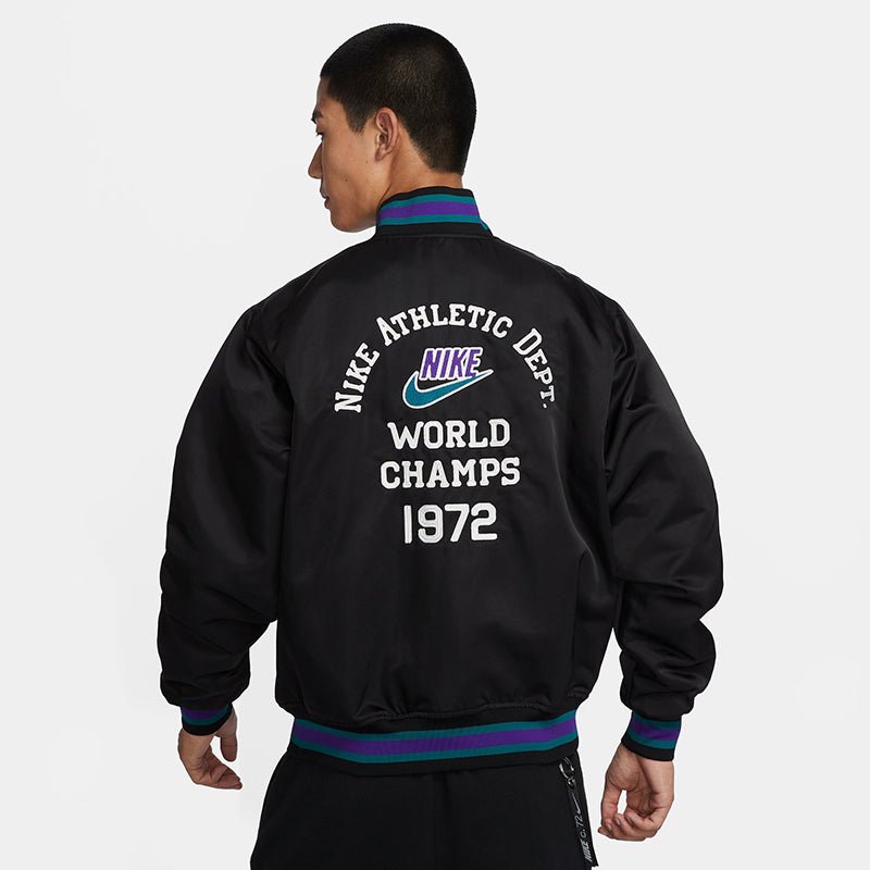 NIKE 緞面廓形棒球外套 - VANASH
