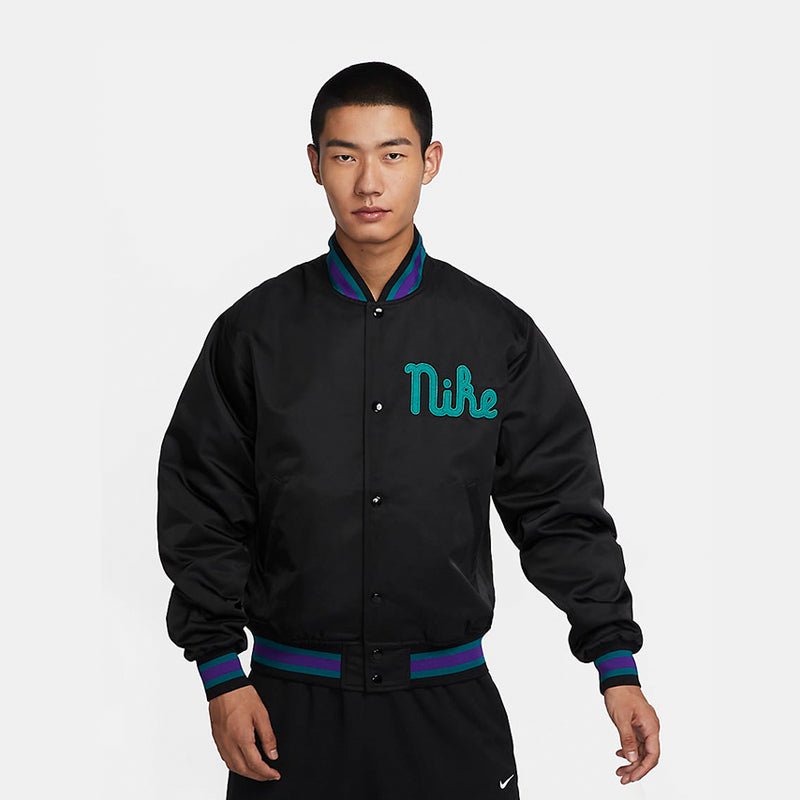 NIKE 緞面廓形棒球外套 - VANASH