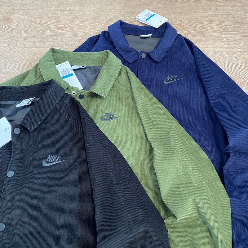 NIKE 復古燈芯絨教練夾克 - VANASH