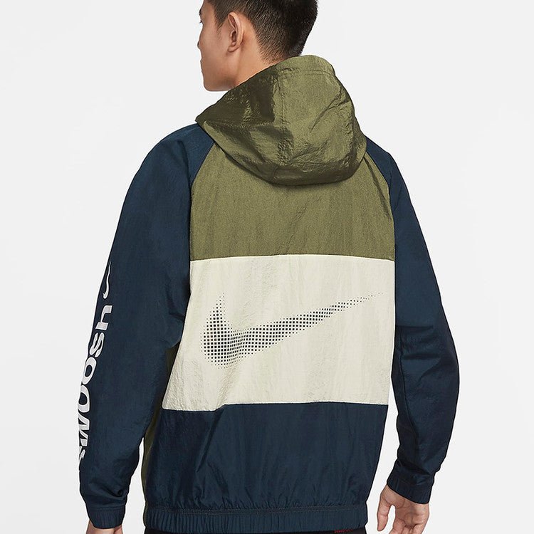 NIKE NSW SWOOSH JKT 點陣大勾勾 連帽外套風衣 男女款 DX6311-010 - VANASH