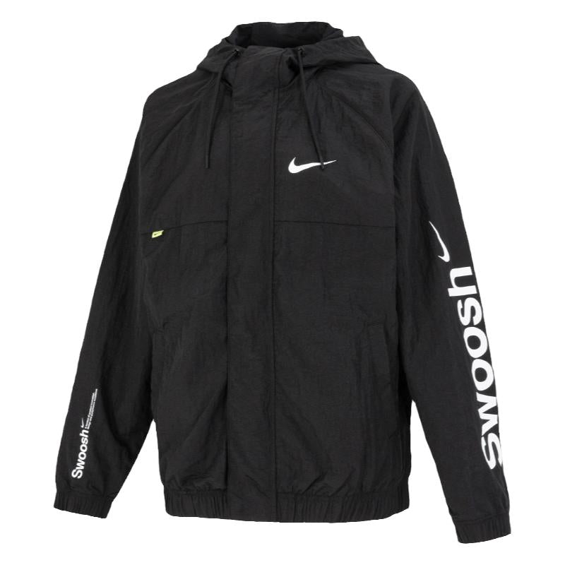 NIKE NSW SWOOSH JKT 點陣大勾勾 連帽外套風衣 男女款 DX6311-010 - VANASH