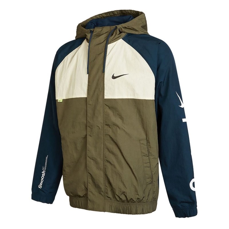 NIKE NSW SWOOSH JKT 點陣大勾勾 連帽外套風衣 男女款 DX6311-010 - VANASH