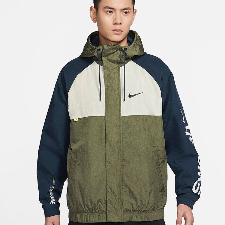 NIKE NSW SWOOSH JKT 點陣大勾勾 連帽外套風衣 男女款 DX6311-010 - VANASH