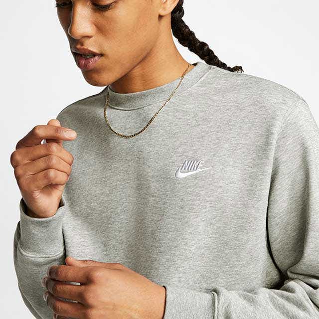 NIKE SPORTSWEAR CLUB 經典刺繡圓領衛衣 - VANASH