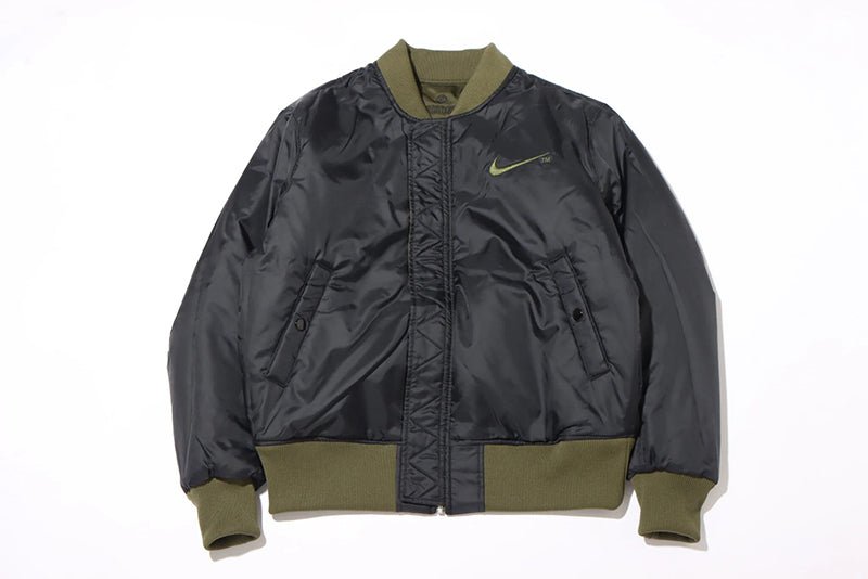 NIKE SWOOSH NSW 刺繡斷勾雙面穿飛行外套 - VANASH