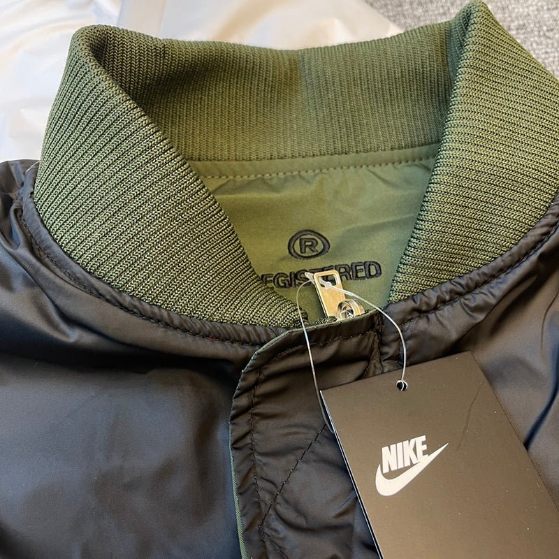 NIKE SWOOSH NSW 刺繡斷勾雙面穿飛行外套 - VANASH