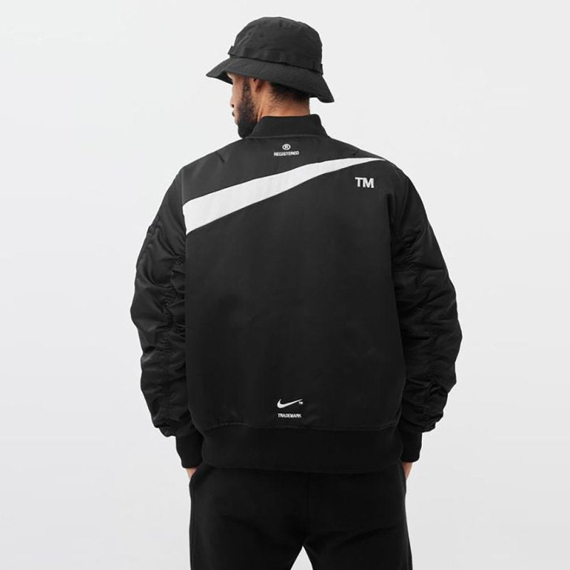 NIKE SWOOSH NSW 刺繡斷勾雙面穿飛行外套 - VANASH