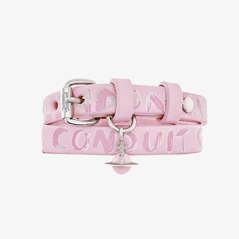 Vivienne Westwood Choker 土星球墜飾皮革項圈