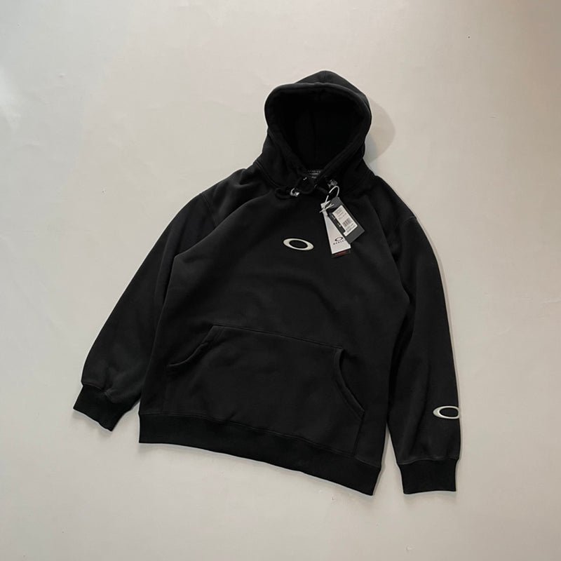 OAKLEY 千禧年立體膠面LOGO刷毛連帽上衣 - VANASH