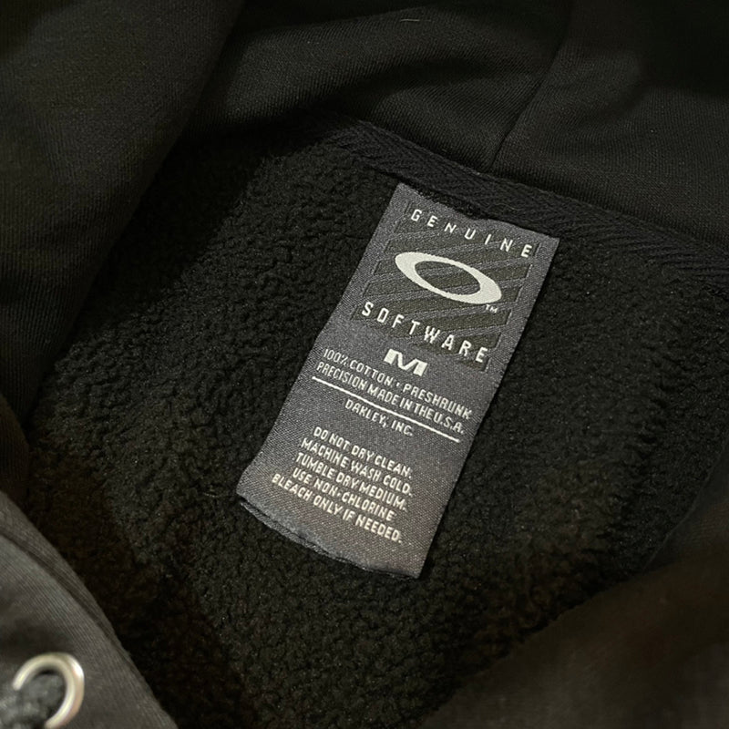 OAKLEY 千禧年立體膠面LOGO刷毛連帽上衣 - VANASH