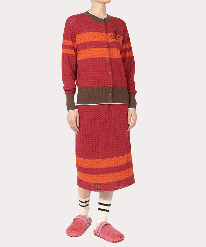Vivienne Westwood Knitted Cardigan 撞色羊毛針織開襟衫