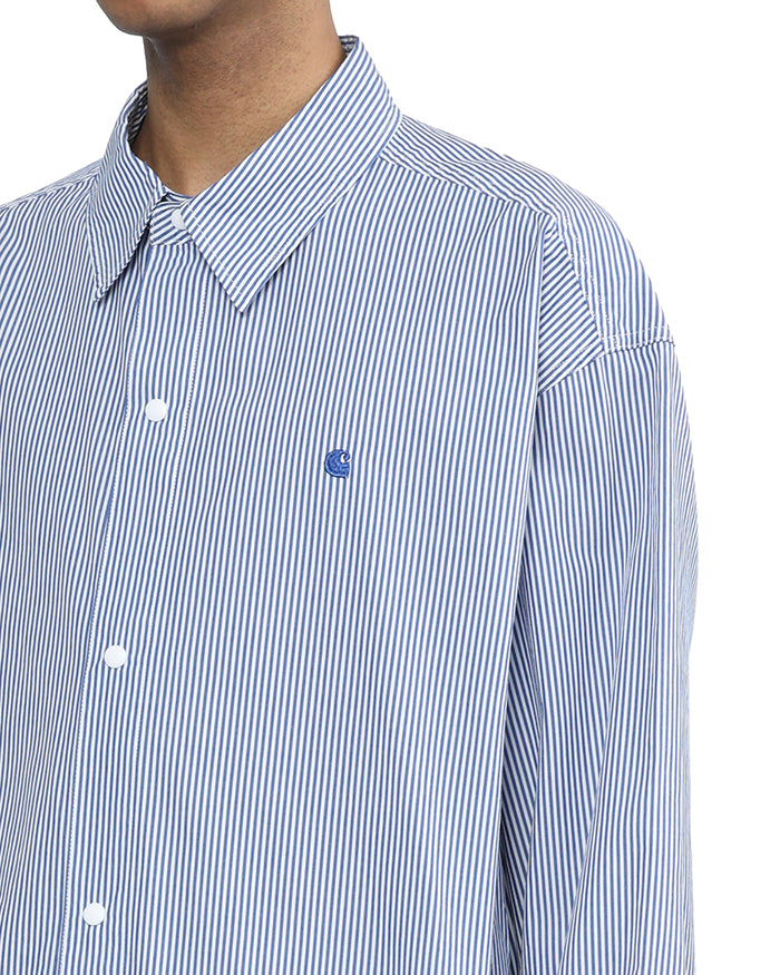 Carhartt WIP L/S Asher Shirt 輕質直條紋襯衫