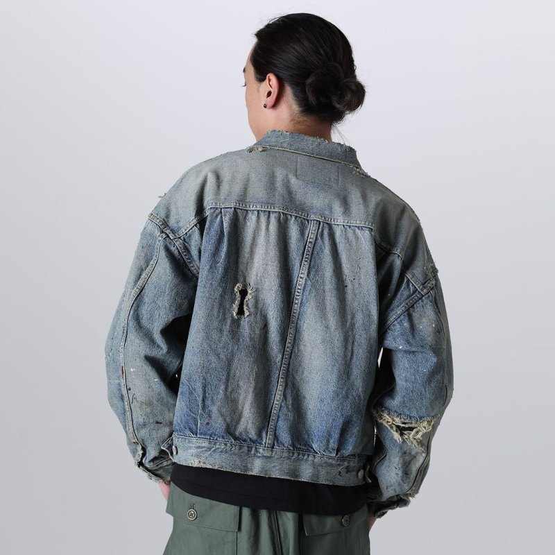 SAINT MICHAEL x BERBERJIN 聯名破損牛仔外套 - VANASH