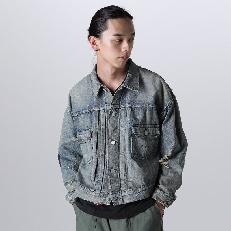 SAINT MICHAEL x BERBERJIN 聯名破損牛仔外套 - VANASH