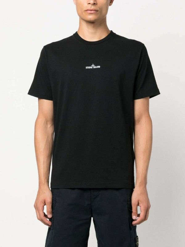 STONE ISLAND 石頭島LOGO印花短袖T恤 - VANASH