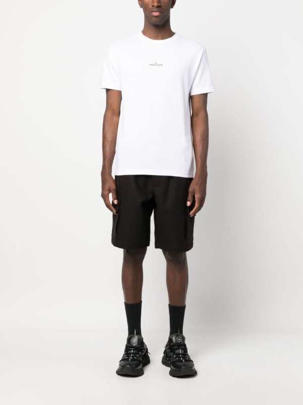 STONE ISLAND 石頭島LOGO印花短袖T恤 - VANASH
