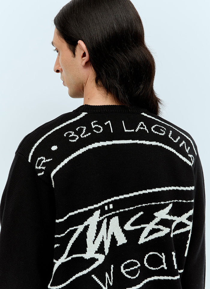 STUSSY LAGUNA ICON 線嵌針織上衣