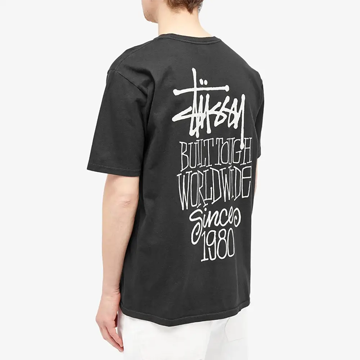 STUSSY 假日系列印花短袖T恤