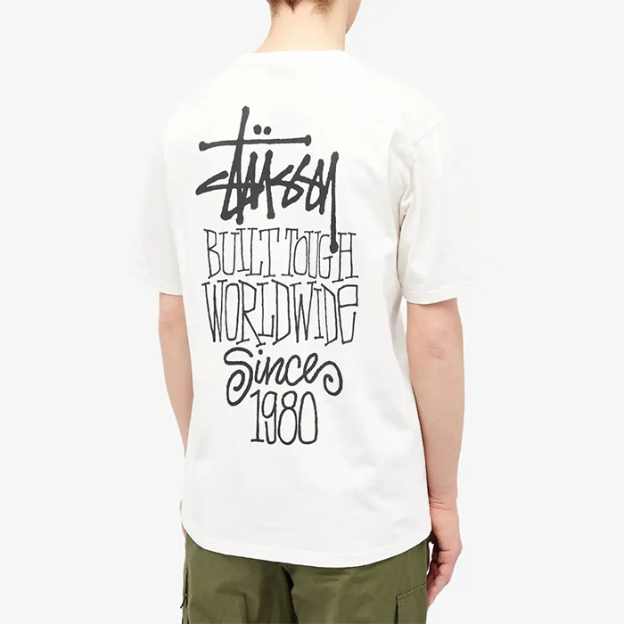 STUSSY 假日系列印花短袖T恤