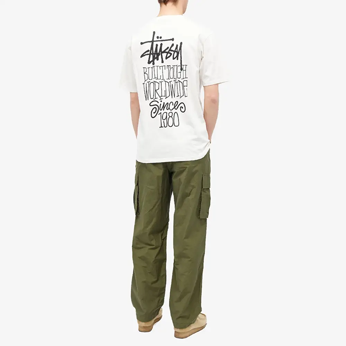 STUSSY 假日系列印花短袖T恤
